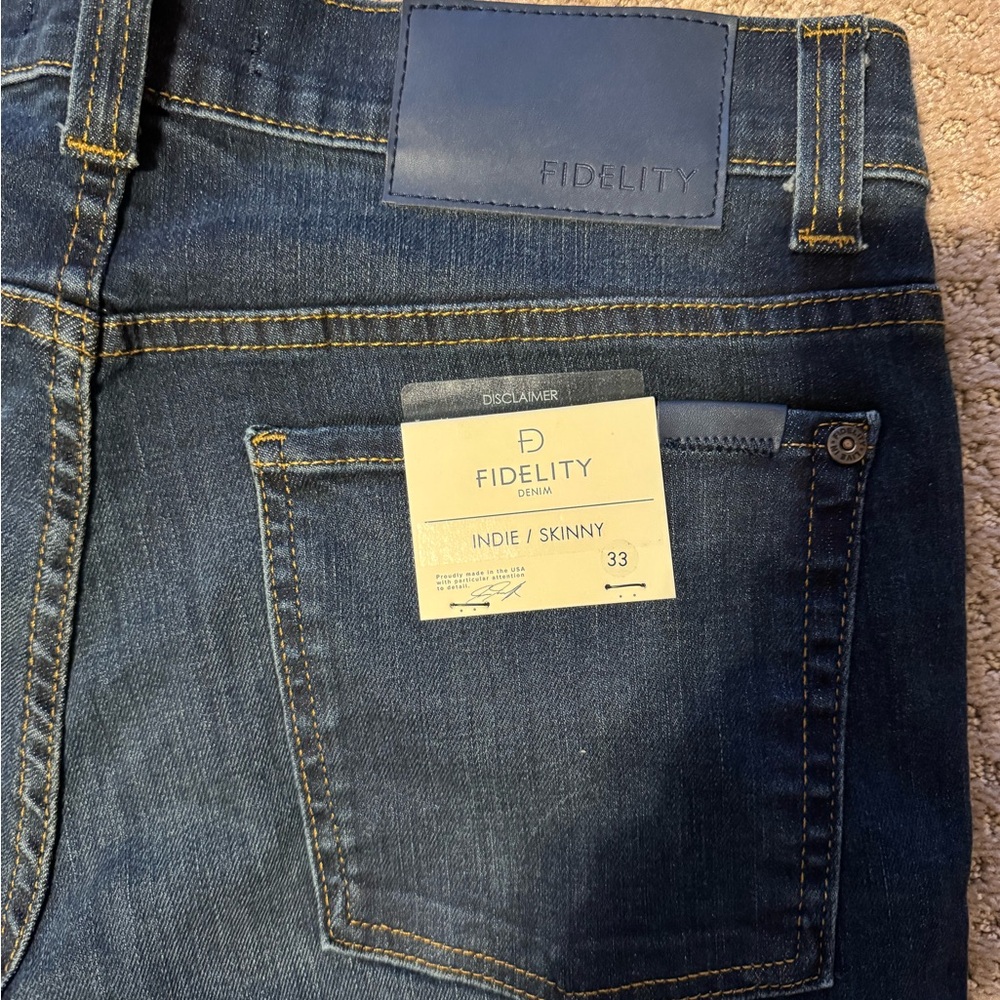 Fidelity Indie Skinny Jeans for Men - Dark Blue